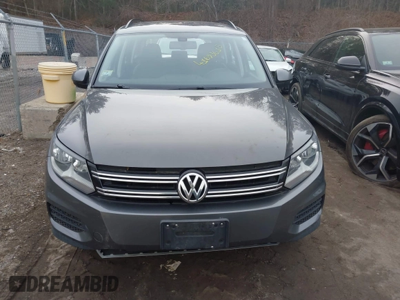 2017 Volkswagen Tiguan S with VIN WVGBV7AX5HK028788, listed as a IAAI auction lot 41699615 with 113,608 mi miles and . Bid and sale history available at DreamBid. Image 12.