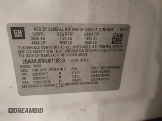 2018 Chevrolet Equinox LT with VIN 2GNAXJEV6J6115535, listed as a IAAI auction lot 41816346 with 142,317 mi miles. Bid and sale history available at carsss.com. Image 9.