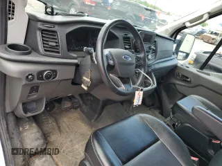 2023 Ford Transit Cargo with VIN 1FTBR1C86PKA45707, listed as a Copart auction lot 55052145 with 15,132 mi miles and Salvage title. Bid and sale history available at DreamBid. Image 8.