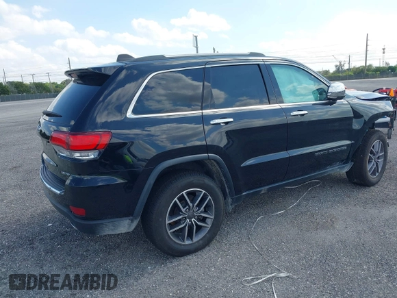 2020 Jeep Grand Cherokee Limited with VIN 1C4RJEBGXLC160983, listed as a IAAI auction lot 39837351 with 42,162 mi miles. Bid and sale history available at carsss.com. Image 4.