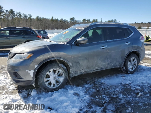 2016 Nissan Rogue SV with VIN JN8AT2MV3GW153593, listed as a Copart auction lot 45297925 with Not Provided miles and Salvage Title. Bid and sale history available at DreamBid. Image 1.