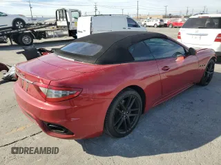 2019 Maserati GranTurismo Convertible Sport with VIN ZAM45VMA1K0314404, listed as a Copart auction lot 84752374 with 36,438 mi miles and Salvage Title. Bid and sale history available at carsss.com. Image 3.