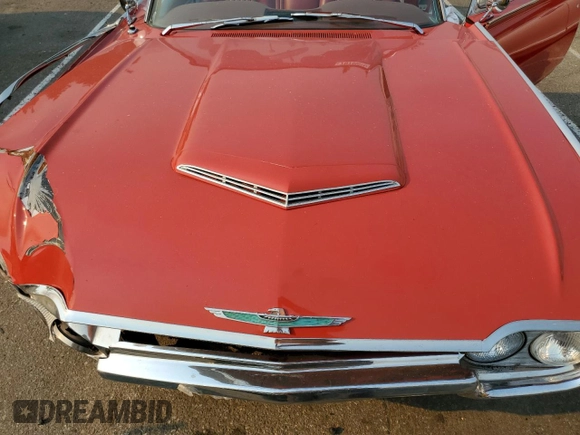 1961 Ford Thunderbird with VIN 1Y73Z116153, listed as a Copart auction lot 70746614 with 83,218 mi miles and Salvage Title. Bid and sale history available at DreamBid. Image 11.