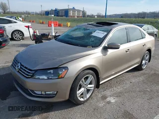 2015 Volkswagen Passat 2.0L TDI SEL Premium with VIN 1VWCV7A38FC022252, listed as a IAAI auction lot 41833398 with 131,411 mi miles. Bid and sale history available at carsss.com. Image 2.