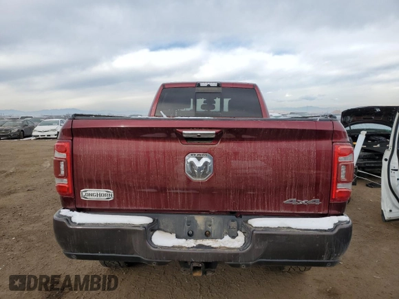 2019 Ram 2500 Laramie Longhorn with VIN 3C6UR5LL4KG661577, listed as a Copart auction lot 45348055 with 186,886 mi miles and Salvage title. Bid and sale history available at DreamBid. Image 6.