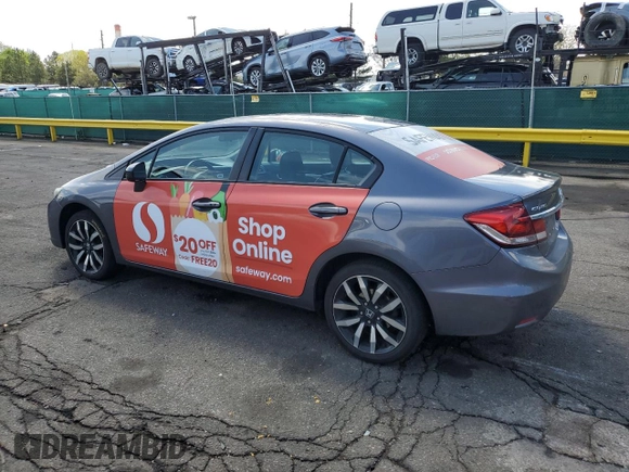 2015 Honda Civic EX-L z VIN 2HGFB2F94FH542794, wystawiony jako Copart lot #55478245 z przebiegiem 149 903 mil mil oraz Szkoda całkowita • Salvage title. Historia ofert i sprzedaży dostępna na DreamBid. Obrazek 2.