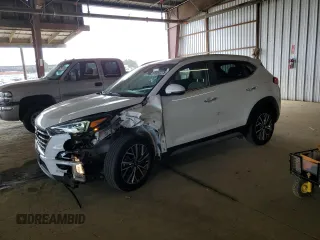 2021 Hyundai Tucson Ultimate with VIN KM8J3CAL0MU339969, listed as a Copart auction lot 58592275 with 20,953 mi miles and Salvage title. Bid and sale history available at DreamBid. Image 1.
