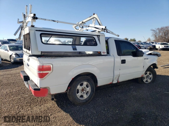 2013 Ford F-150 XL with VIN 1FTMF1EM1DKF55437, listed as a Copart auction lot 69893114 with Not Provided miles and Salvage Title. Bid and sale history available at DreamBid. Image 3.