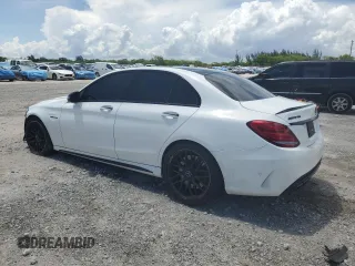 2018 Mercedes-Benz C 63 AMG with VIN 55SWF8GB3JU240014, listed as a Copart auction lot 62072875 with 15,538 mi miles and Salvage title. Bid and sale history available at DreamBid. Image 2.