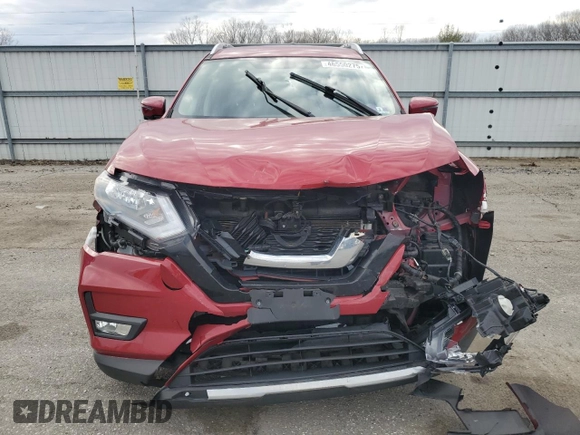 2017 Nissan Rogue S with VIN JN8AT2MV5HW264468, listed as a Copart auction lot 46550275 with 74,006 mi miles and Salvage Title. Bid and sale history available at carsss.com. Image 5.