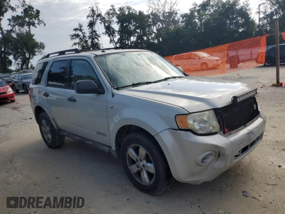 2008 Ford Escape XLT with VIN 1FMCU03108KD50732, listed as a Copart auction lot 62391735 with 224,973 mi miles and Salvage title. Bid and sale history available at DreamBid. Image 4.