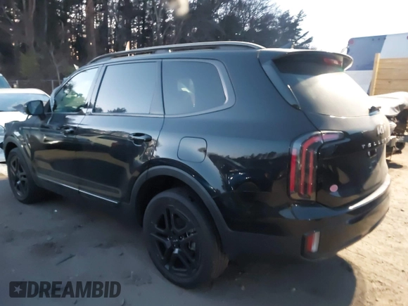 2024 Kia Telluride EX X-Line with VIN 5XYP3DGC8RG515834, listed as a IAAI auction lot 40899265 with 5,628 mi miles and . Bid and sale history available at DreamBid. Image 3.