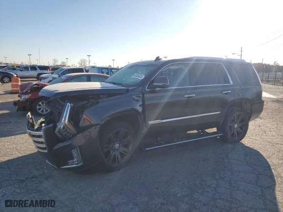 2016 Cadillac Escalade Premium Collection with VIN 1GYS4CKJ9GR457121, listed as a Copart auction lot 82835424 with 90,072 mi miles and Salvage Title. Bid and sale history available at carsss.com. Image 1.