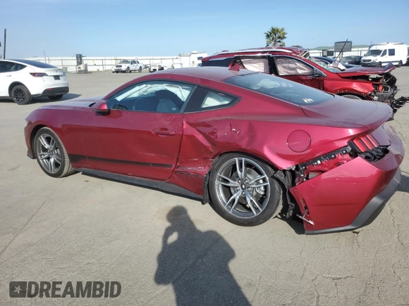2025 Ford Mustang EcoBoost with VIN 1FA6P8TH0S5100164, listed as a Copart auction lot 48850775 with 1,697 mi miles and Salvage Title. Bid and sale history available at carsss.com. Image 2.