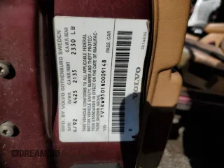 1992 Volvo 960 z VIN YV1KW9501N0009148, wystawiony jako Copart lot #46049795 z przebiegiem 274 341 mil mil oraz Szkody całkowita. Historia ofert i sprzedaży dostępna na DreamBid. Obrazek 12.
