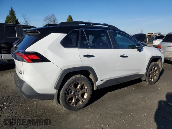2024 Toyota RAV4 Hybrid LE with VIN 2T3UWRFVXRW229883, listed as a Copart auction lot 89095515 with 6,501 mi miles and Salvage title. Bid and sale history available at DreamBid. Image 3.
