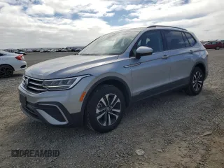 2024 Volkswagen Tiguan S with VIN 3VVFB7AX7RM114677, listed as a Copart auction lot 53037345 with 11,028 mi miles and Salvage title. Bid and sale history available at DreamBid. Image 1.