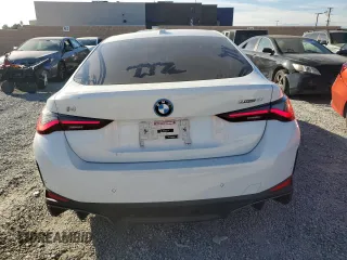 2024 BMW i4 eDrive40 with VIN WBY73AW08RFT31002, listed as a Copart auction lot 87505485 with 7,816 mi miles and Salvage Title. Bid and sale history available at carsss.com. Image 6.