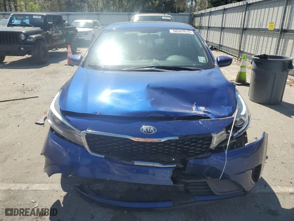 2017 Kia Forte LX with VIN 3KPFK4A70HE115109, listed as a Copart auction lot 50567615 with 124,460 mi miles and Salvage Title. Bid and sale history available at carsss.com. Image 5.