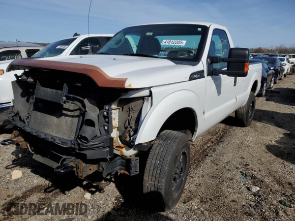 2012 Ford F-250 XL with VIN 1FTBF2B64CEC58386, listed as a Copart auction lot 41812205 with 182,225 mi miles and Salvage title. Bid and sale history available at DreamBid. Image 1.