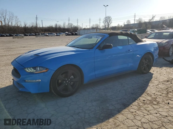2022 Ford Mustang EcoBoost with VIN 1FATP8UHXN5106513, listed as a Copart auction lot 47394815 with 24,671 mi miles and Salvage Title. Bid and sale history available at carsss.com. Image 1.
