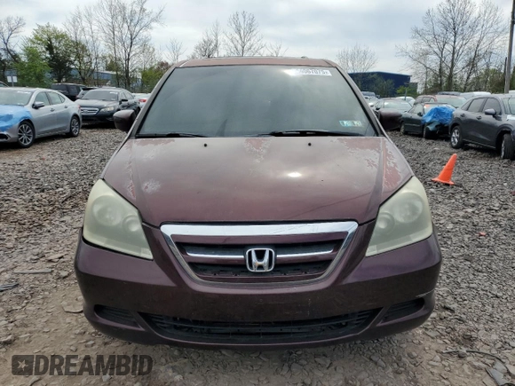 2007 Honda Odyssey EX-L with VIN 5FNRL386X7B089208, listed as a Copart auction lot 54067075 with 235,281 mi miles and Clean Title. Bid and sale history available at DreamBid. Image 5.