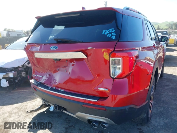 2020 Ford Explorer Platinum with VIN 1FM5K8HCXLGA82209, listed as a IAAI auction lot 41823764 with 52,016 mi miles. Bid and sale history available at carsss.com. Image 18.
