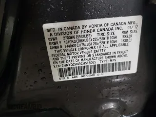 2012 Acura MDX Tech/Entertainment Pkg with VIN 2HNYD2H49CH515065, listed as a Copart auction lot 47476025 with 156,894 mi miles and Salvage Title. Bid and sale history available at carsss.com. Image 13.
