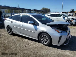 2021 Toyota Prius L Eco with VIN JTDKAMFU8M3135691, listed as a Copart auction lot 45679435 with 40,846 mi miles and Salvage Title. Bid and sale history available at carsss.com. Image 4.