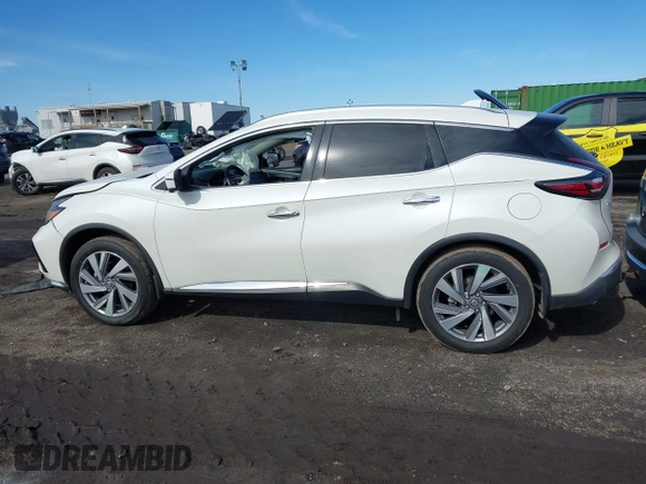 2021 Nissan Murano SL with VIN 5N1AZ2CSXMC146599, listed as a IAAI auction lot 41556475 with 40,113 mi miles and . Bid and sale history available at DreamBid. Image 14.