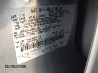 2012 Ford Flex SEL z VIN 2FMGK5CC0CBD03242, wystawiony jako IAAI lot #42159585 z przebiegiem 155 128 mil mil oraz . Historia ofert i sprzedaży dostępna na DreamBid. Obrazek 9.