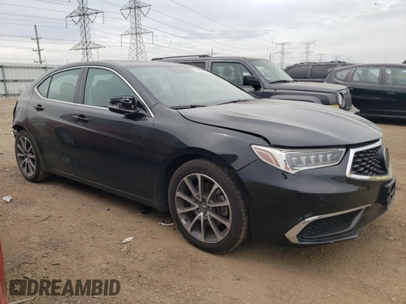 2020 Acura TLX with VIN 19UUB2F33LA001894, listed as a Copart auction lot 56940905 with 58,248 mi miles and Salvage title. Bid and sale history available at DreamBid. Image 4.