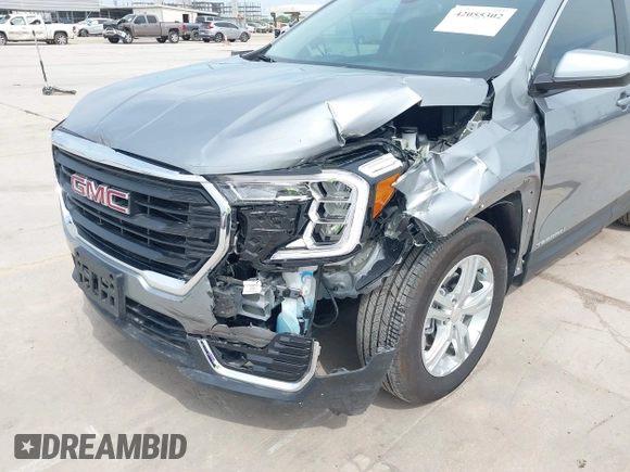 2024 GMC Terrain SLE z VIN 3GKALMEG7RL263549, wystawiony jako IAAI lot #42055302 z przebiegiem 8 023 mil mil oraz . Historia ofert i sprzedaży dostępna na DreamBid. Obrazek 6.