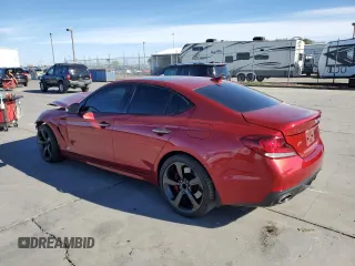 2019 Genesis G70 Dynamic with VIN KMTG34LE7KU015581, listed as a Copart auction lot 79349084 with 32,338 mi miles and Salvage Title. Bid and sale history available at DreamBid. Image 2.
