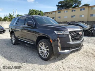 2022 Cadillac Escalade RWD Premium Luxury with VIN 1GYS3BKL9NR361064, listed as a Copart auction lot 45357045 with 56,950 mi miles and Salvage Title. Bid and sale history available at carsss.com. Image 4.