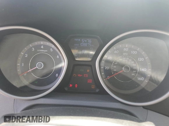 2012 Hyundai Elantra Limited z VIN KMHDH4AE2CU345566, wystawiony jako Copart lot #59151575 z przebiegiem 108 875 mil mil oraz Szkoda całkowita • Salvage title. Historia ofert i sprzedaży dostępna na DreamBid. Obrazek 9.
