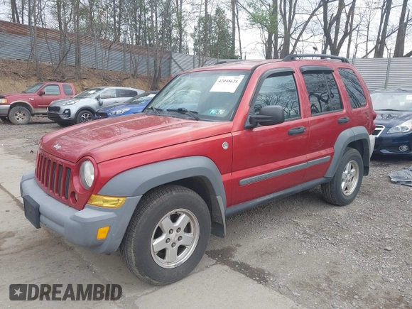 2006 Jeep Liberty Sport with VIN 1J4GL48KX6W137241, listed as a IAAI auction lot 42048621 with 83,523 mi miles and . Bid and sale history available at carsss.com. Image 2.