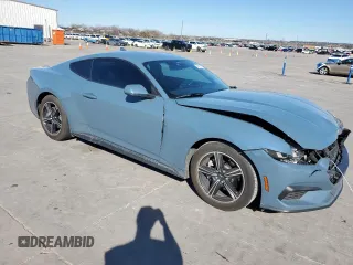 2024 Ford Mustang EcoBoost with VIN 1FA6P8TH3R5137767, listed as a Copart auction lot 47287715 with 10,448 mi miles and Salvage Title. Bid and sale history available at DreamBid. Image 4.