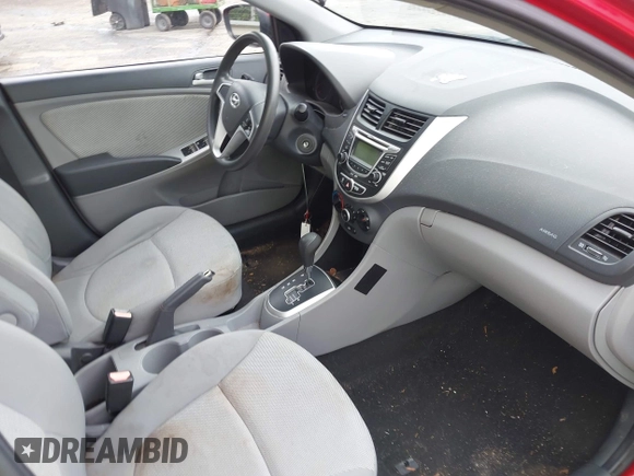2012 Hyundai Accent GS with VIN KMHCT5AE6CU012772, listed as a IAAI auction lot 42383744 with 185,867 mi miles and . Bid and sale history available at DreamBid. Image 5.
