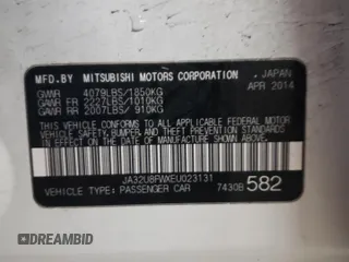 2014 Mitsubishi Lancer GT with VIN JA32U8FWXEU023131, listed as a Copart auction lot 44616945 with 84,977 mi miles and Salvage Title. Bid and sale history available at carsss.com. Image 13.
