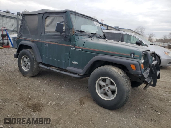 1999 Jeep Wrangler SE with VIN 1J4FY29P0XP420576, listed as a Copart auction lot 51205185 with 101,327 mi miles and Non Repairable. Bid and sale history available at carsss.com. Image 4.