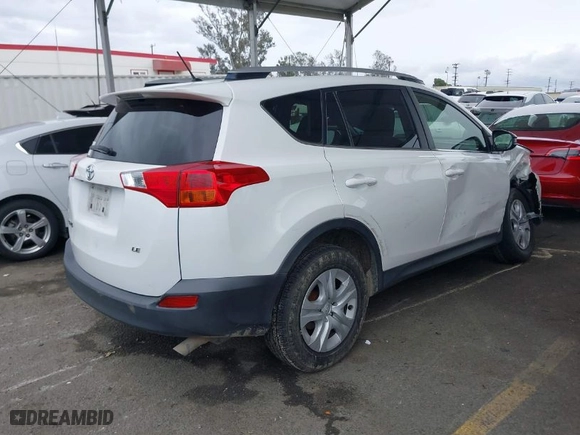 2013 Toyota RAV4 LE with VIN JTMZFREV9DD016890, listed as a IAAI auction lot 41736523 with 140,079 mi miles. Bid and sale history available at carsss.com. Image 4.