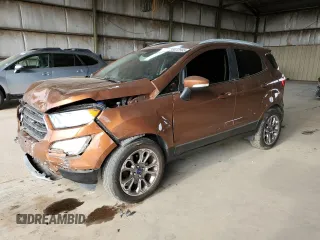 2018 Ford EcoSport Titanium z VIN MAJ3P1VE0JC192285, wystawiony jako Copart lot #58412565 z przebiegiem 130 186 mil mil oraz Szkoda całkowita • Salvage title. Historia ofert i sprzedaży dostępna na DreamBid. Obrazek 1.