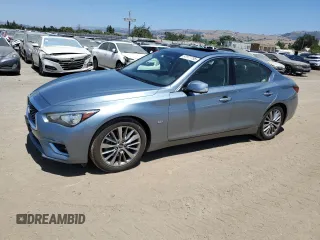 2018 Infiniti Q50 Luxe с VIN JN1EV7AP2JM354613, выставлен на аукционе Copart как лот 57977755 с пробегом 45 396 миль миль и Списание • Salvage title. История ставок и продаж доступна на DreamBid. Изображение 1.