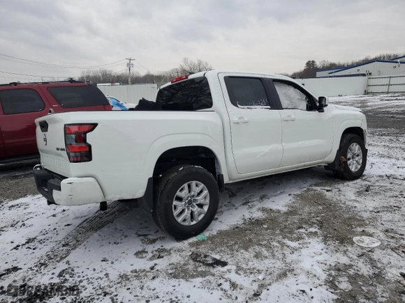 2023 Nissan Frontier SV with VIN 1N6ED1EK7PN658256, listed as a Copart auction lot 88648475 with 0 mi miles and Salvage Title. Bid and sale history available at carsss.com. Image 3.