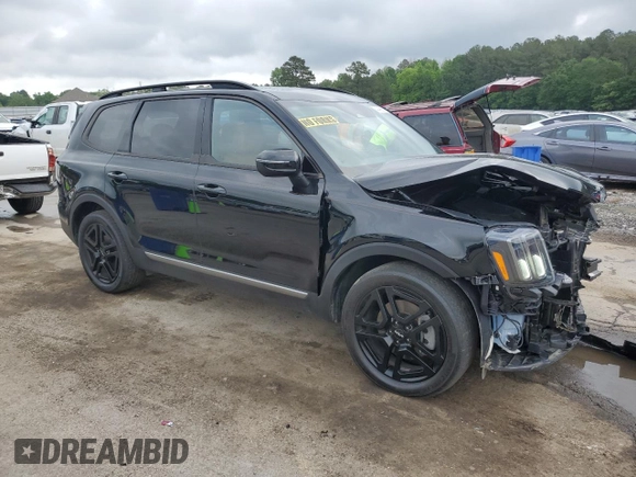 2023 Kia Telluride EX X-Line with VIN 5XYP3DGC2PG329428, listed as a Copart auction lot 54349935 with 36,323 mi miles and Salvage title. Bid and sale history available at DreamBid. Image 4.