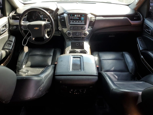 2015 Chevrolet Tahoe LT with VIN 1GNSCBKC0FR727525, listed as a Copart auction lot 53171665 with 114,689 mi miles and Salvage title. Bid and sale history available at DreamBid. Image 8.