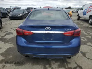 2019 Infiniti Q50 3.0t LUXE with VIN JN1EV7AP9KM515945, listed as a Copart auction lot 43646065 with 66,658 mi miles and Salvage Title. Bid and sale history available at carsss.com. Image 6.