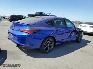 2023 Acura Integra w/A-Spec Package with VIN 19UDE4H38PA007485, listed as a Copart auction lot 71814614 with 13,992 mi miles and Salvage Title. Bid and sale history available at carsss.com. Image 3.
