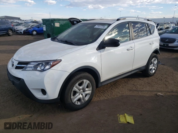 2014 Toyota RAV4 LE with VIN JTMBFREV0EJ009007, listed as a Copart auction lot 77417724 with 128,543 mi miles and Salvage Title. Bid and sale history available at DreamBid. Image 1.